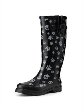 Waterproof Tall Knee High Rubber Rain Boots Anti-Slip Garden